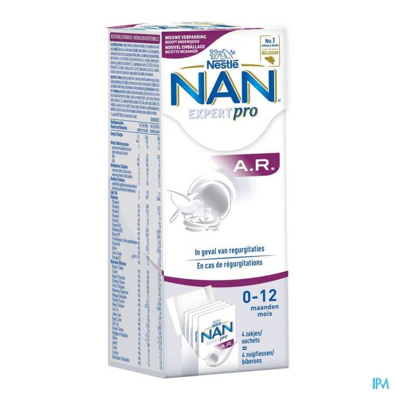 NAN AR 0-12M MELKPOEDER NF 4X26,2G