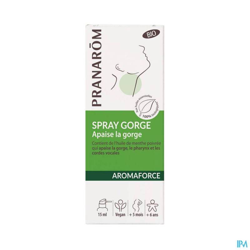 AROMAFORCE BIO VERZACHTENDE KEELSPRAY 15ML