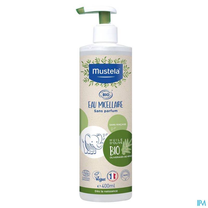 Mustela Bio Micellair Water Zonder Spoelen 400ml