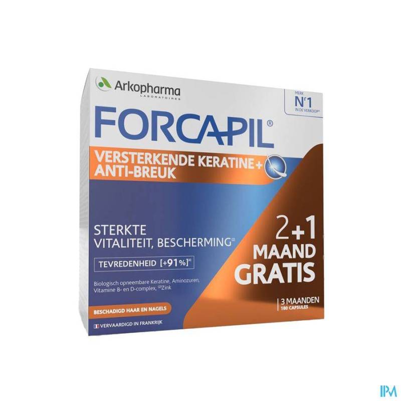 FORCAPIL KERATINE+ LOT CAPS 180