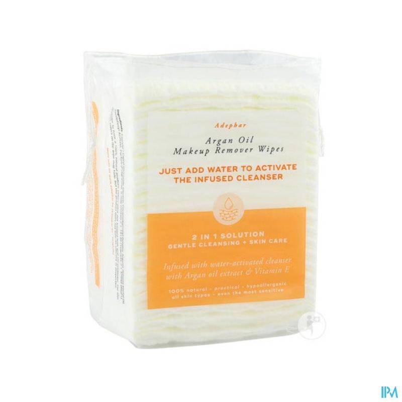 ADEPHAR MAKE-UP REMOVER WIPES 2-in-1 ARGAN 40