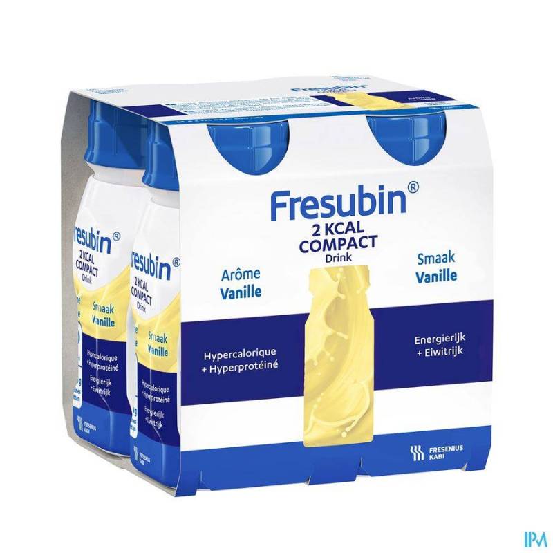 FRESUBIN 2KCAL COMPACT DRINK VANILLE Flacon 4X125ML