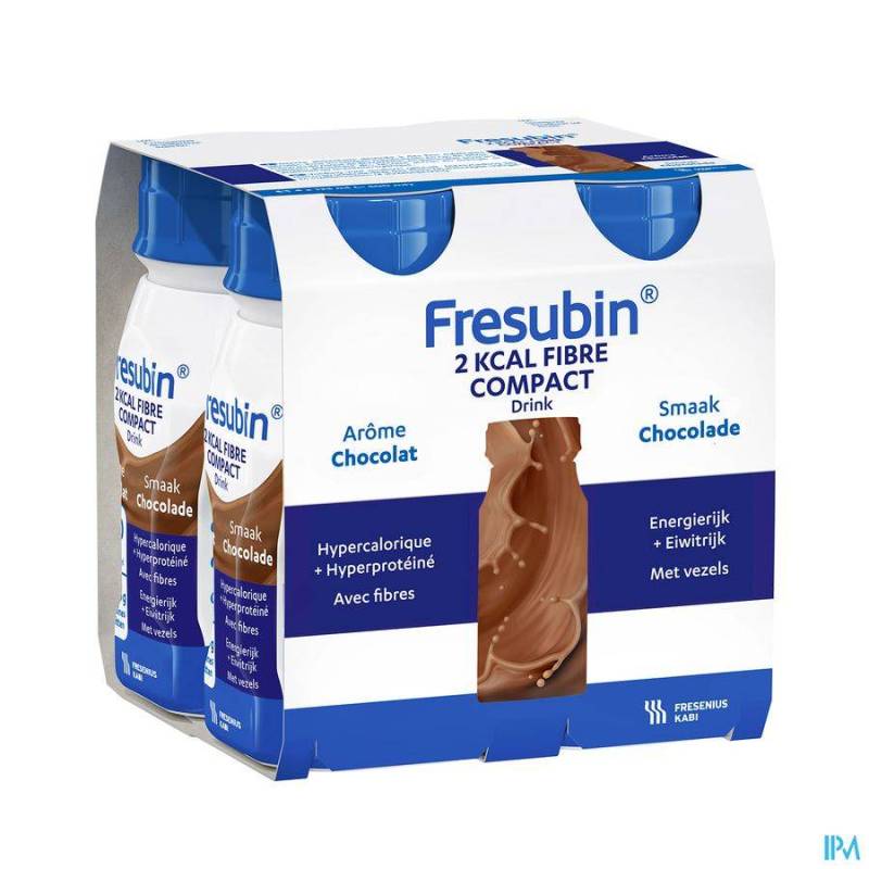 FRESUBIN 2KCAL FIBRE COMPACT DRINK CHOCO FL4X125ML