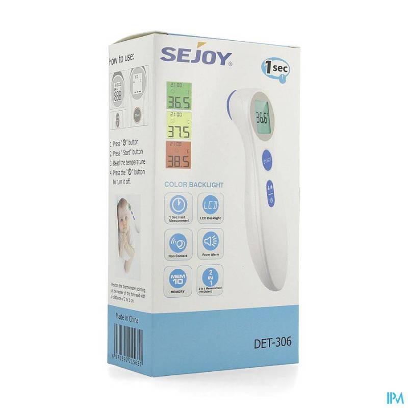 SEJOY THERMOMETER INFRAROOD Z/CONTACT