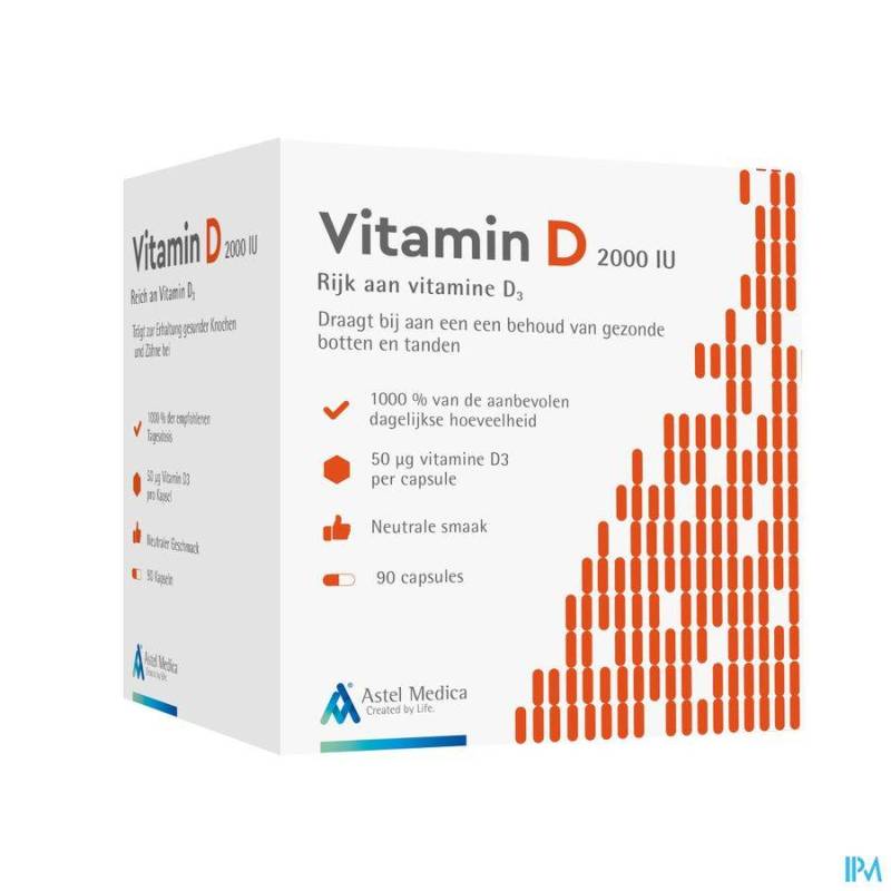 ASTEL VITAMIN D 2000IU CAPS 90