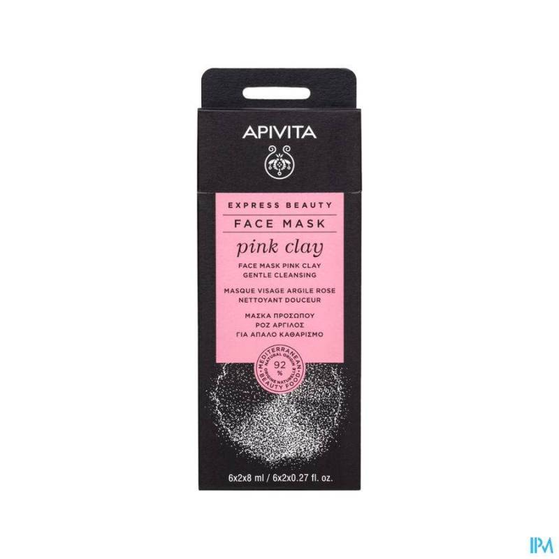 APIVITA EXPRESS BEAUTY FACE MASK PINK CLAY 2X8ML