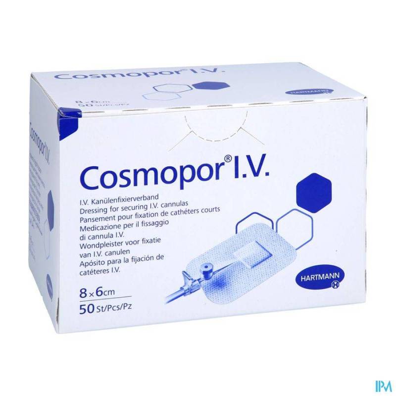 COSMOPOR IV PANS STER ADH 8,0X 6CM 50 9008054