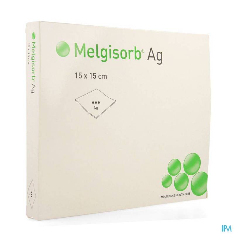 MELGISORB AG CP STER 15X15CM 10 256150