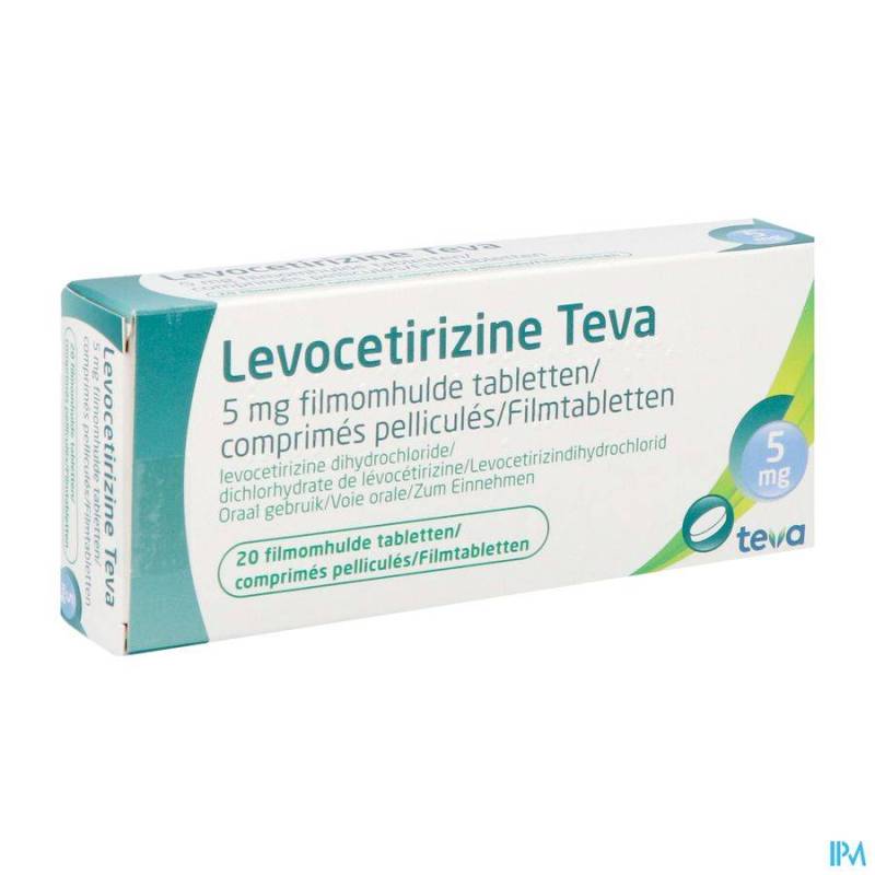 LEVOCETIRIZINE TEVA 5MG COMP PELL 20 X 5MG