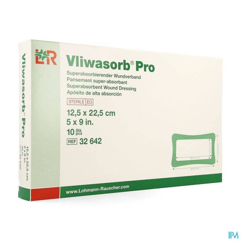 VLIWASORB PRO PANSEMENT 12,5X22,5CM 10 32642