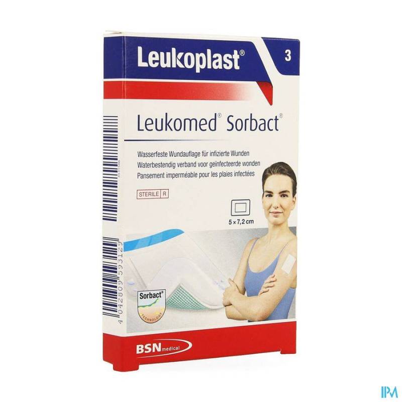 LEUKOMED SORBACT 5CMX7,2CM 3 LEUKOPLAST