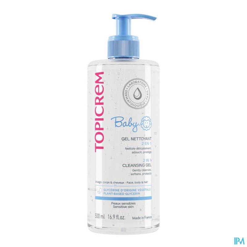 TOPICREM BB GEL NETTOYANT 2EN1 NF FL POMPE 500ML