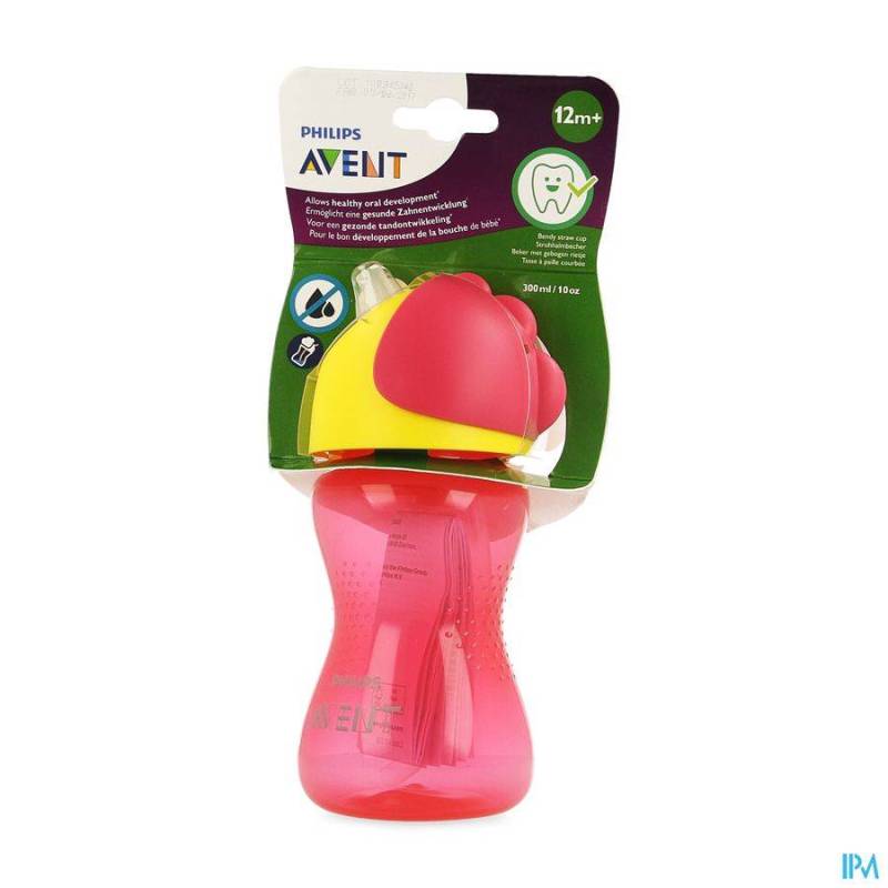 PHILIPS AVENT DRINKBEKER RIETJE GIRL ROZE 300ML