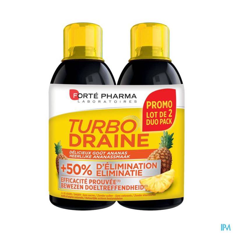 Forté Pharma Turbodraine Ananas Duopack 2x500ml