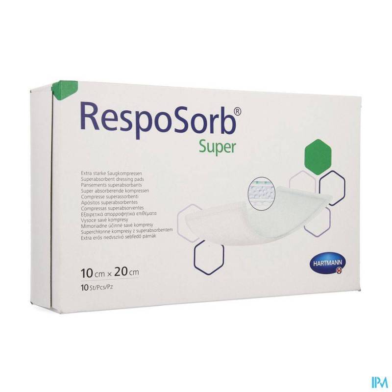 RESPOSORB SUPER PANSEMENT 10X20CM 10 6850214