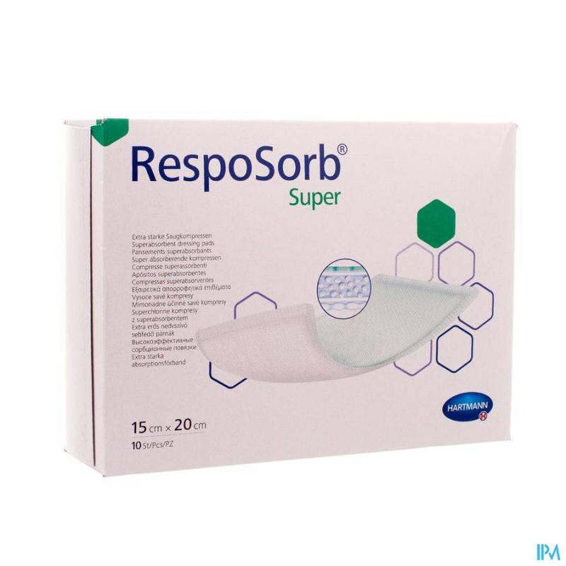 RESPOSORB SUPER PANSEMENT 15X20CM 10 6850224