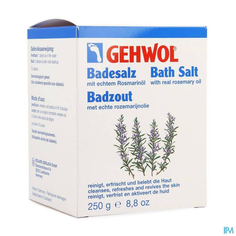 Gehwol Badzout Rozemarijn 10x25g Zakjes