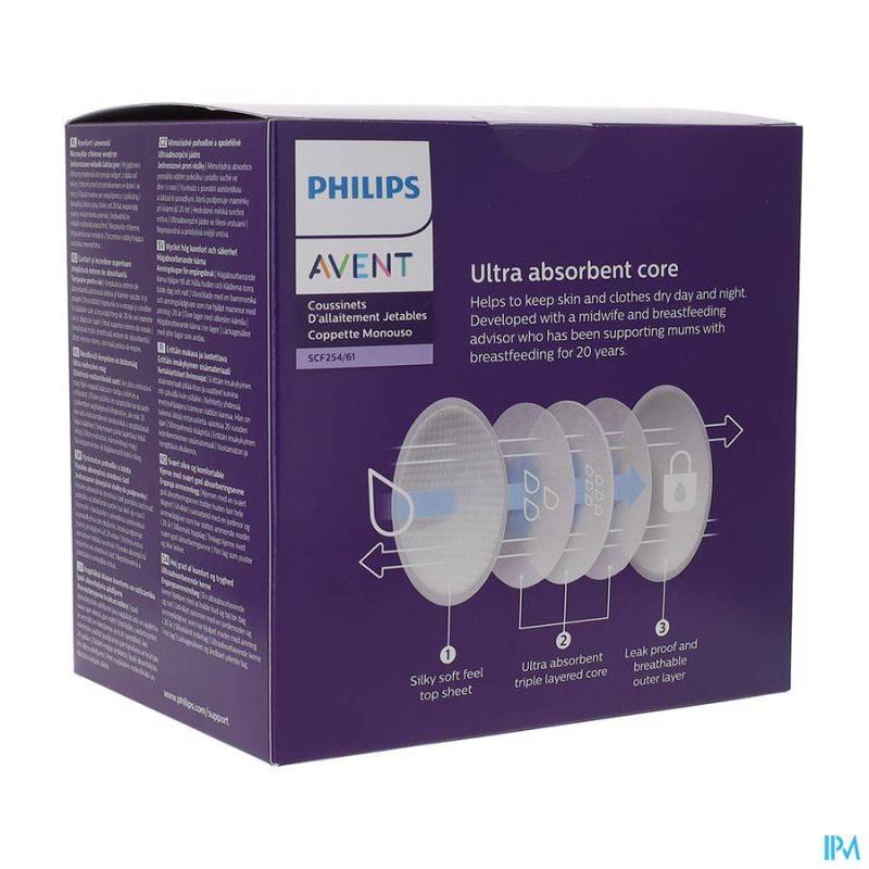 Philips Avent Wegwerp Borstkompressen SCF254/61 Dag/Nacht 60 Stuks