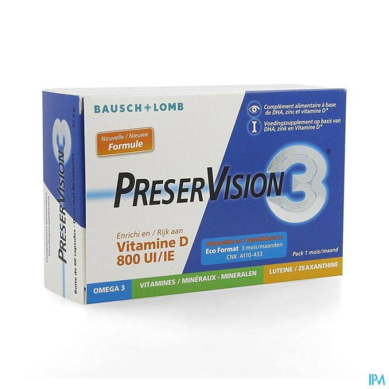 PRESERVISION 3  VIT D3 CAPS 60