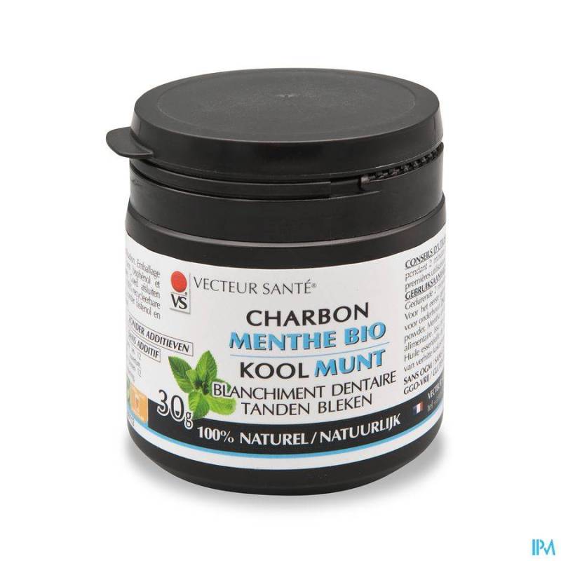 VECTEUR SANTE POUDRE CHARBON MENTHE 30G