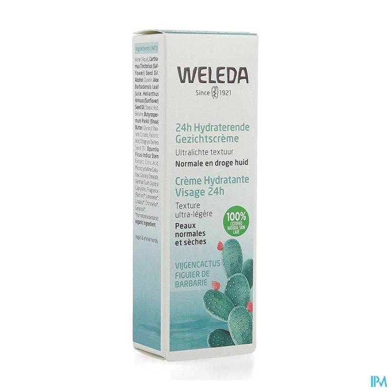 WELEDA CREME HYDRATANTE VISAGE 24H 30ML