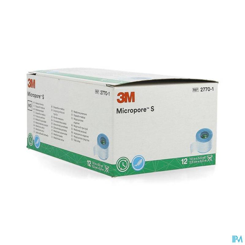 3M MICROPORE S HECHTPLEISTER 2,5X500CM