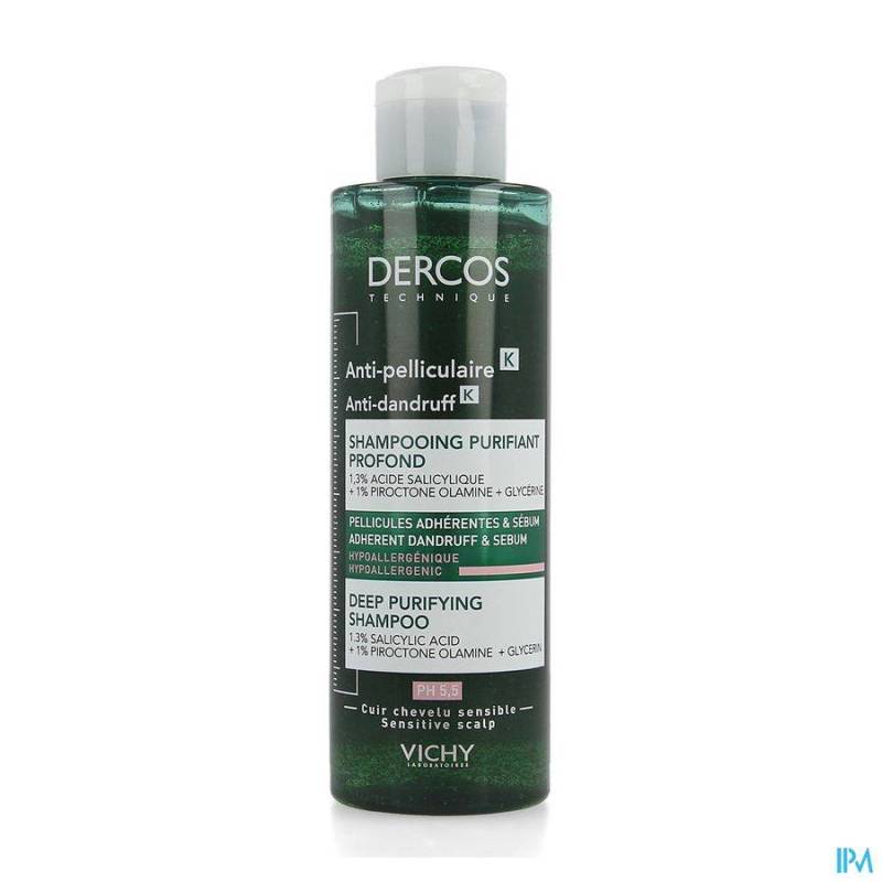 Vichy Dercos Diep Zuiverende Anti-Roos Shampoo K 250ml