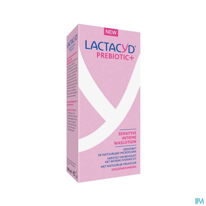 Lactacyd Prebiotic+ Sensitive Intieme Waslotion Met Natuurlijk Melkzuur 200ml