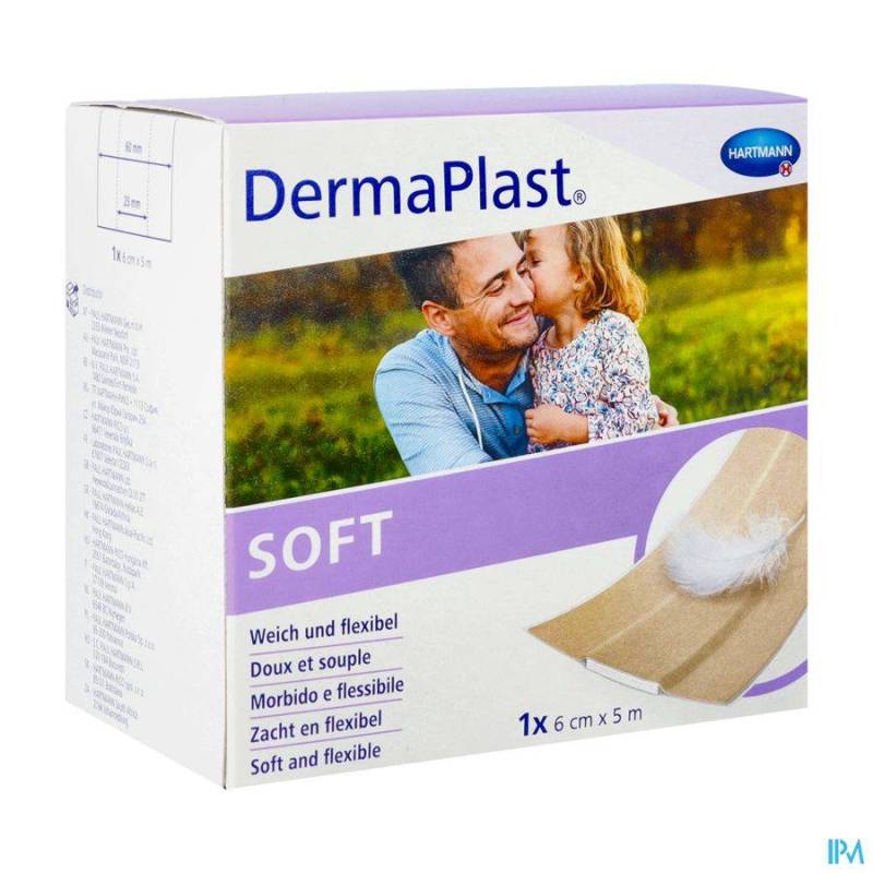 Dermaplast Soft Pleister 6cmx5m 1 Rol