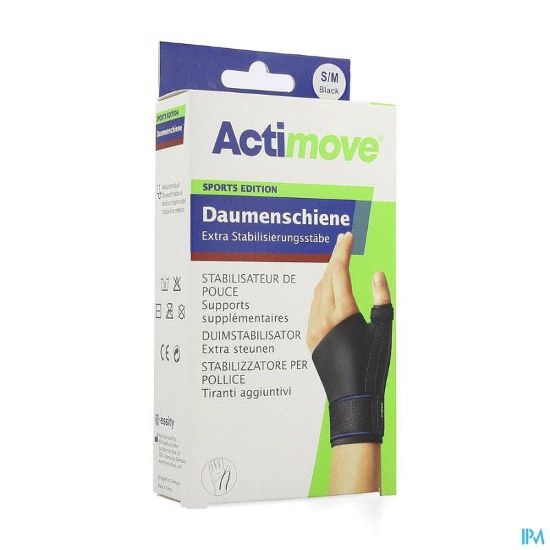 ACTIMOVE SPORT POUCE STABILIZER BLACK S/
