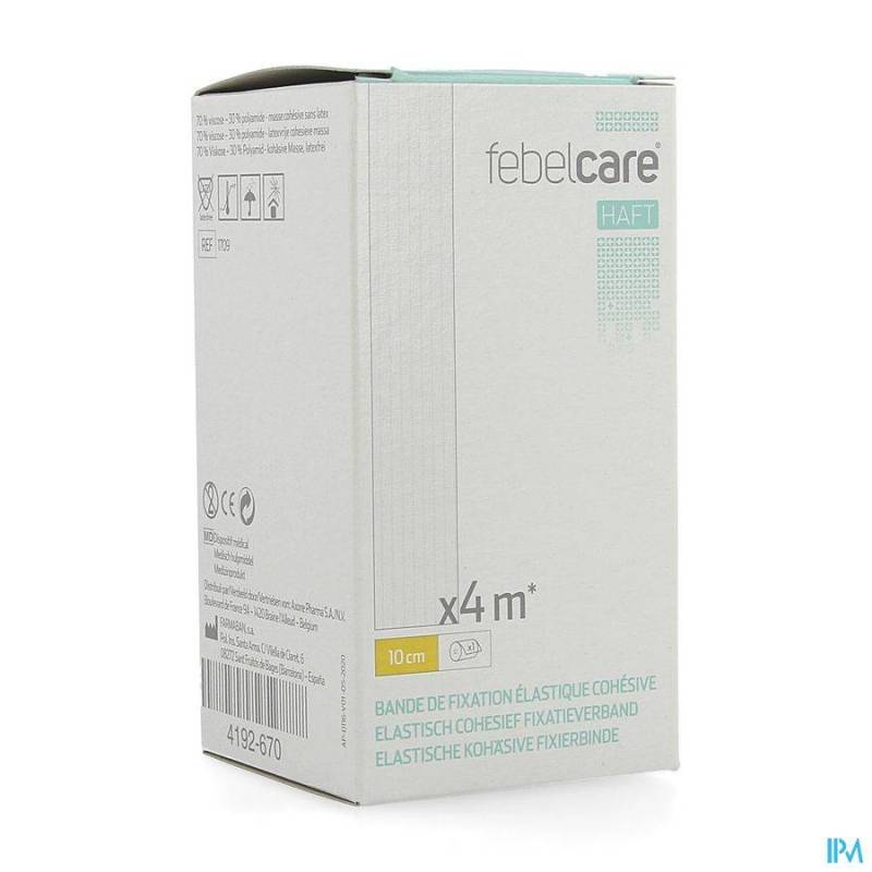 FEBELCARE HAFT BANDE FIX.ELASTIQ. COHESIVE 10CMX4M