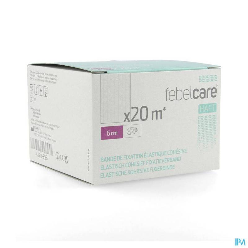 FEBELCARE HAFT BANDE FIX.ELASTIQ. COHESIVE 6CMX20M