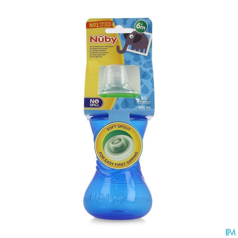 NUBY EASY GRIP A/LEKBEKER 6M 300ML