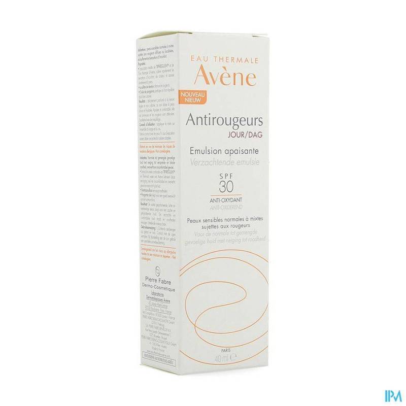 Avène Anti-roodheid Verzachtende Dagemulsie SPF30 40ml