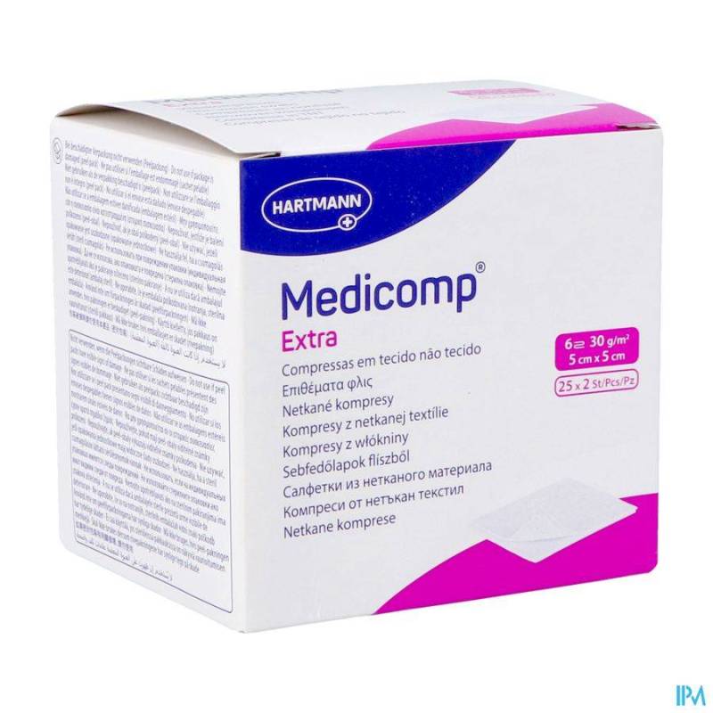 MEDICOMP CP STER EXTRA 6PL 5X5CM 30G 25X2