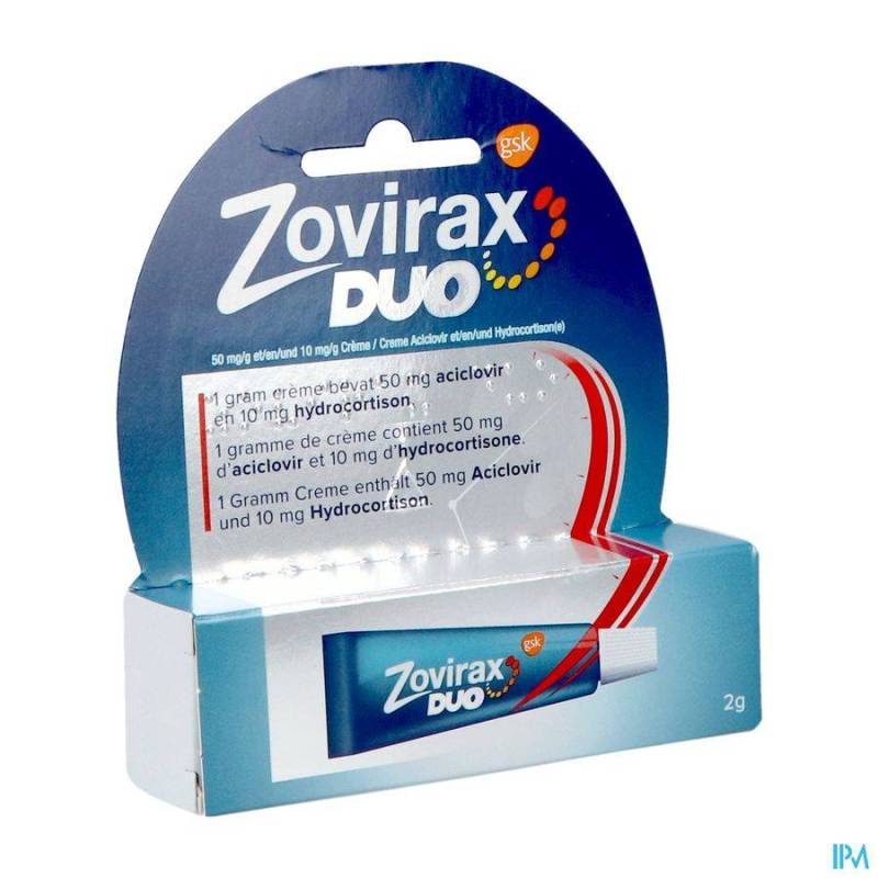 ZOVIRAX DUO Koortsblaasjes Lip CREME | TUBE 2G