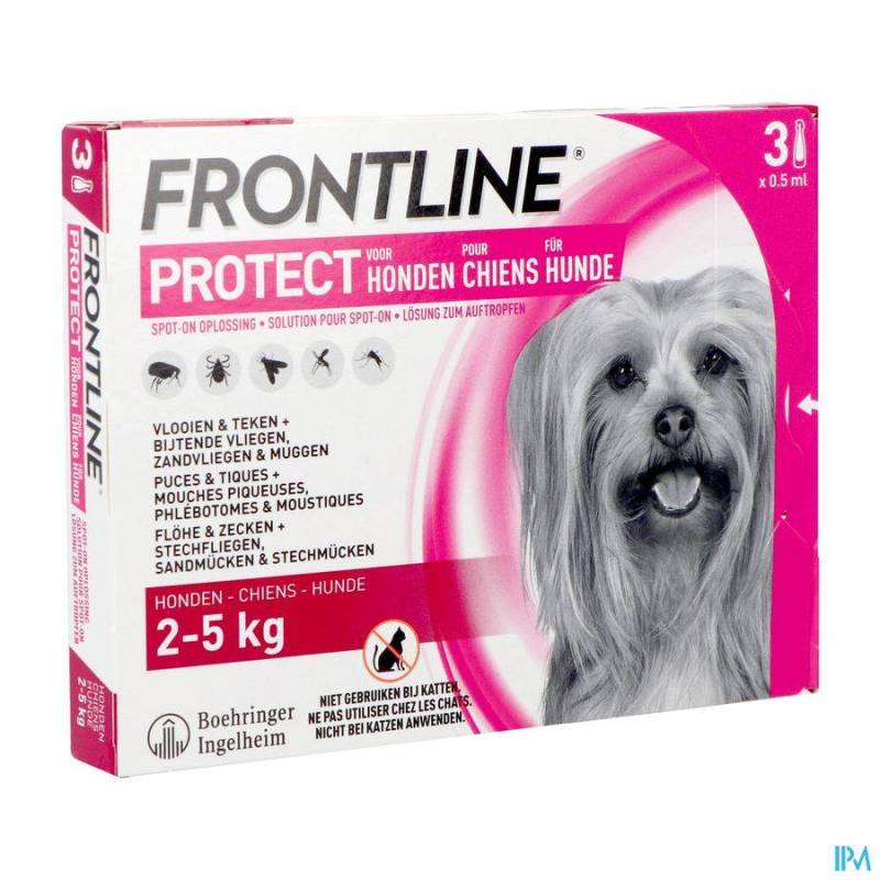 FRONTLINE PROTECT SPOT ON OPL HOND XS 2-