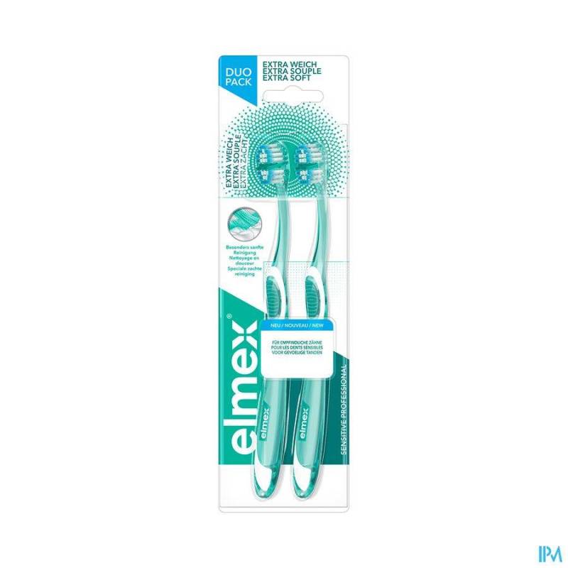 ELMEX TANDENBORSTEL SENSITIVE PRO EXTRA ZACHT DUO