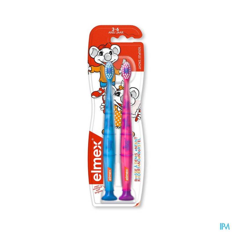 ELMEX BROSSE DENTS ENFANT 3-6A SOUPLE DUOPACK