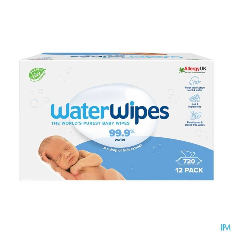 WATERWIPES LINGETTES BIODEGRADABLE 720