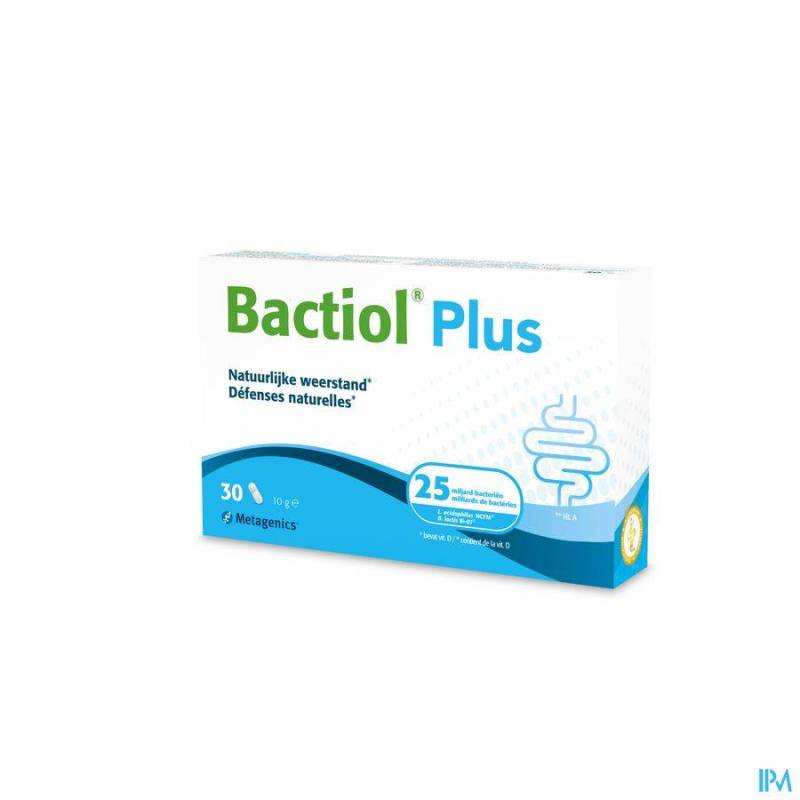 Bactiol Plus Natuurlijke Weerstand 30 Capsules (Vroeger Probactiol Plus)