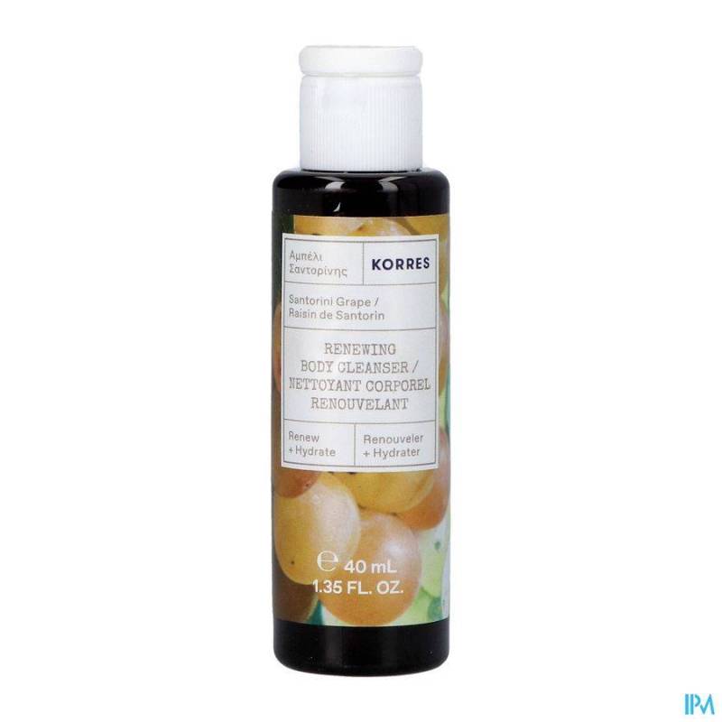 KORRES KB SANTORINI GRAPE BODY CLEANSER 40ML