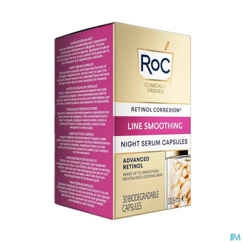 ROC RETINOL CORREX.LINE SMOOTH.NIGHT SERUM CAPS 30