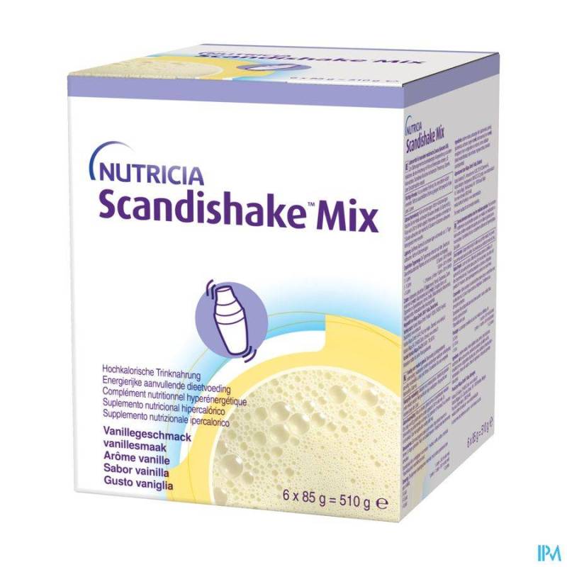 SCANDISHAKE MIX VANILLE ZAKJE 6X85G NF