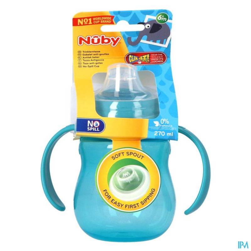 NUBY A/LEKBEKER HANDVATEN 6M 270ML