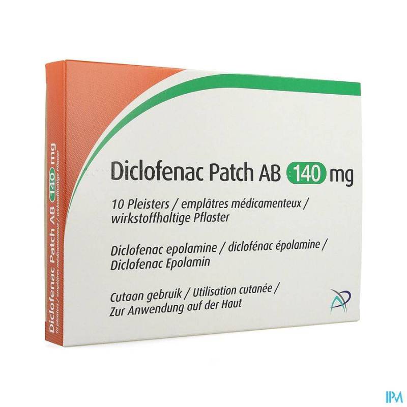 DICLOFENAC PATCH AB 10 EMPLATRES 140 MG