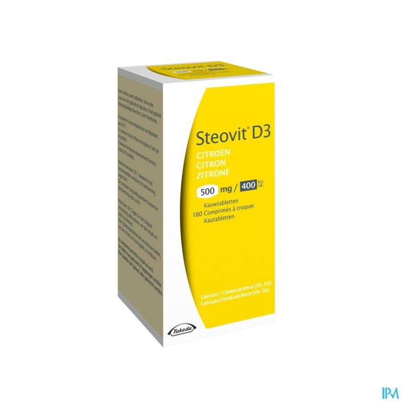 STEOVIT D3 CITRON 500MG/400UI COMP CROQ. 180 FLAC