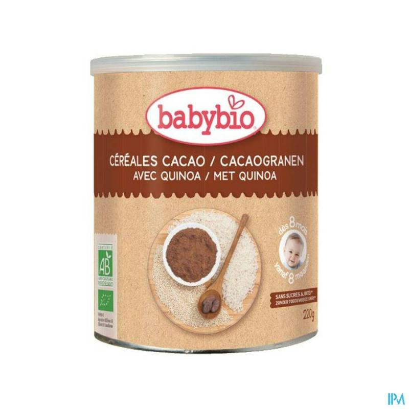 BABYBIO CACAOGRANEN QUINOA 8M 220G