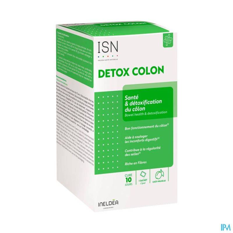ISN DETOX COLON ETUI ZAKJE 10X10G