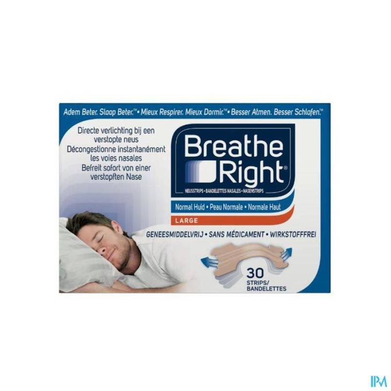 BREATH RIGHT BANDE NASAL TANNED 30 PC